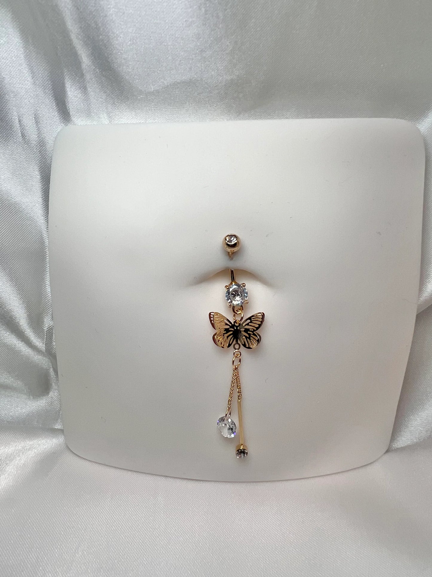 Ellie butterfly belly ring