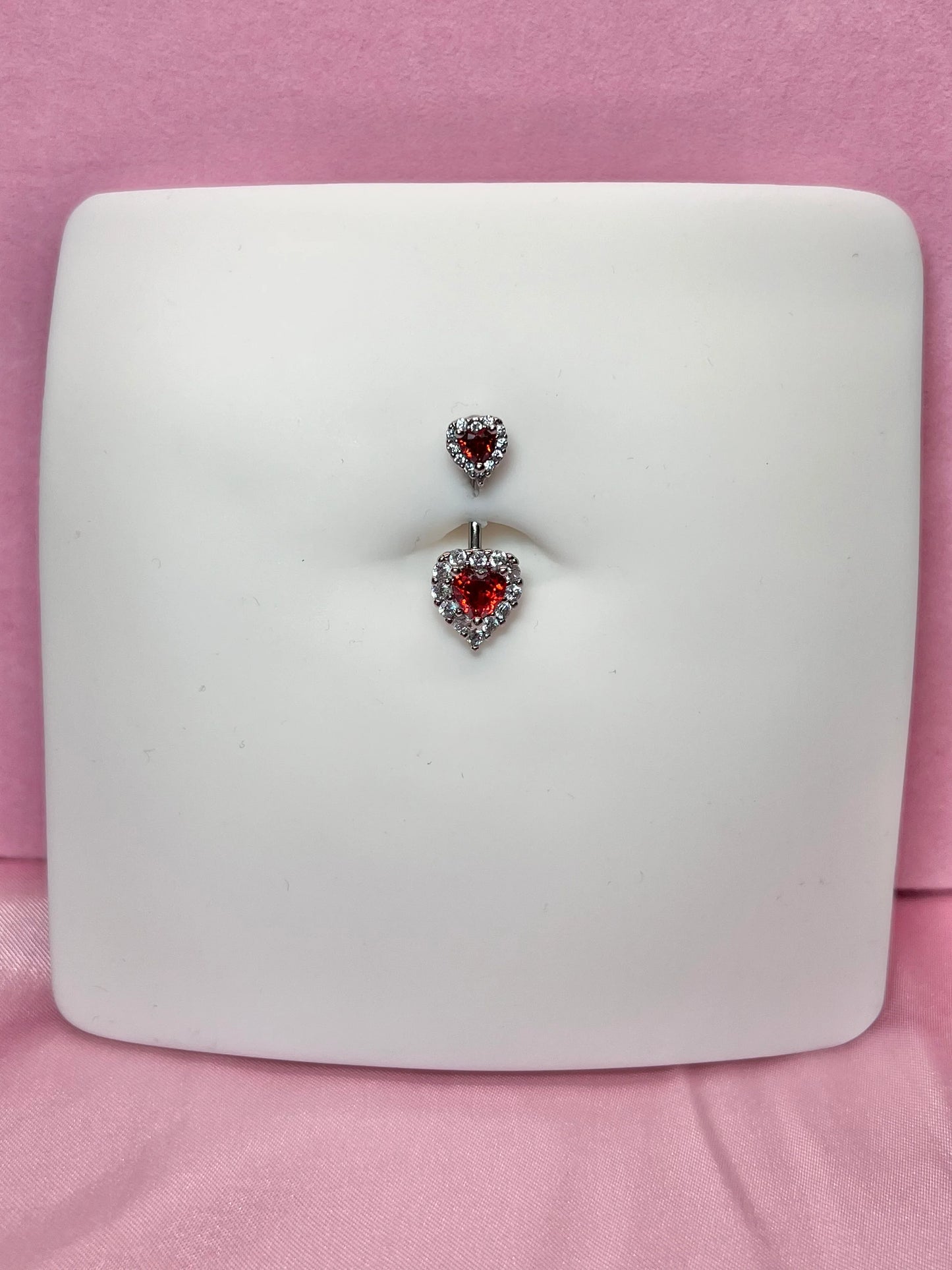 Sofie heart belly ring