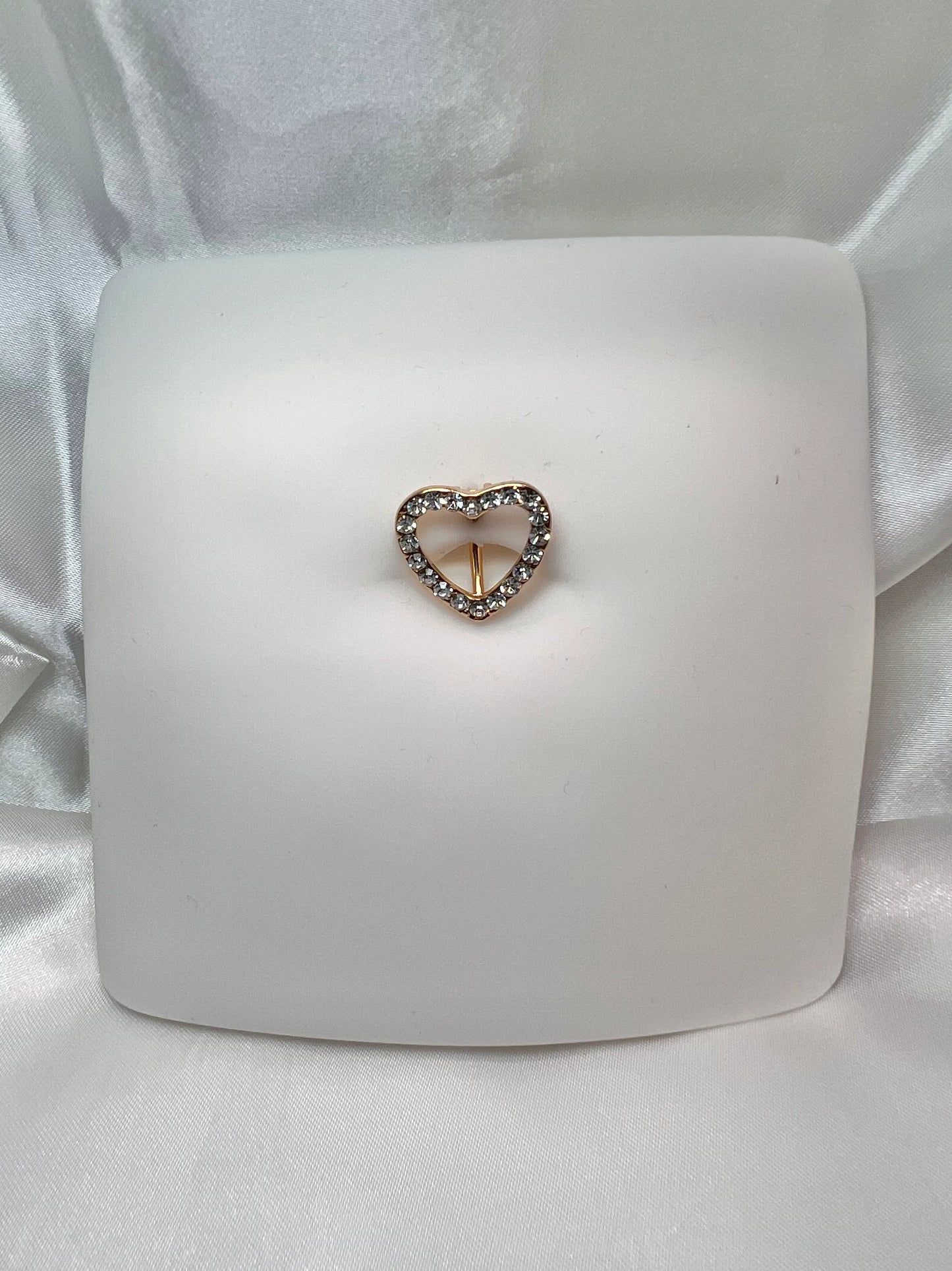 Juliet heart belly ring