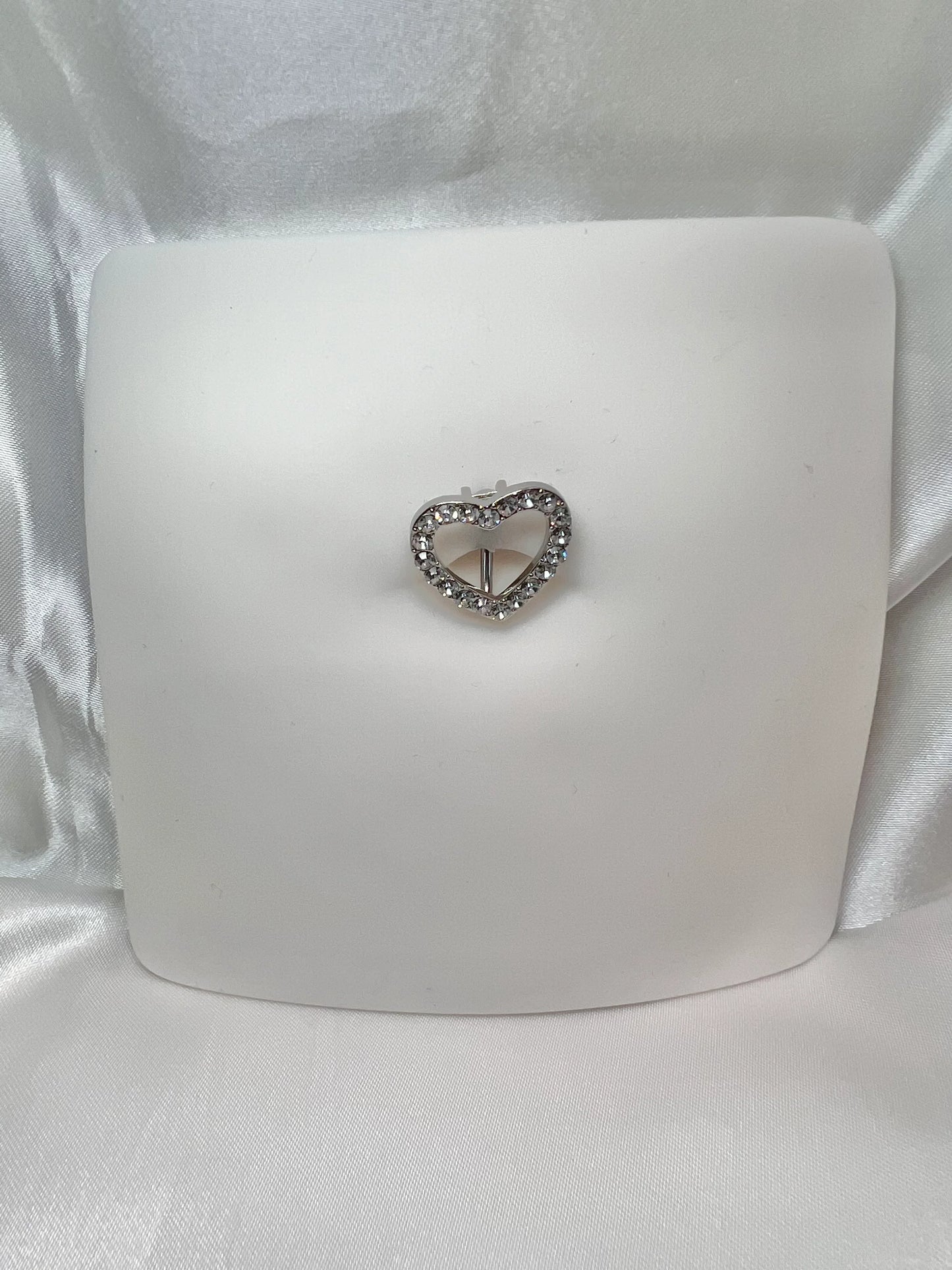 Juliet heart belly ring