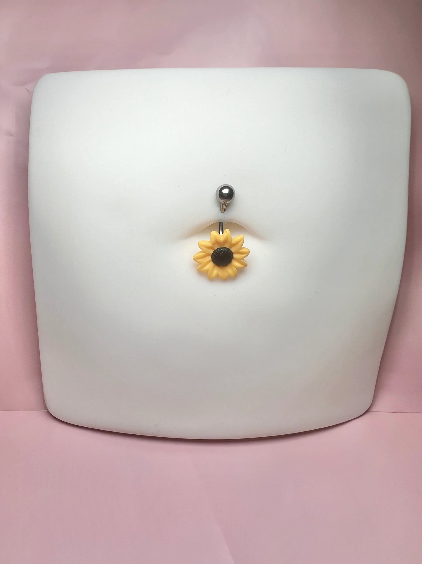 Sun flower belly ring
