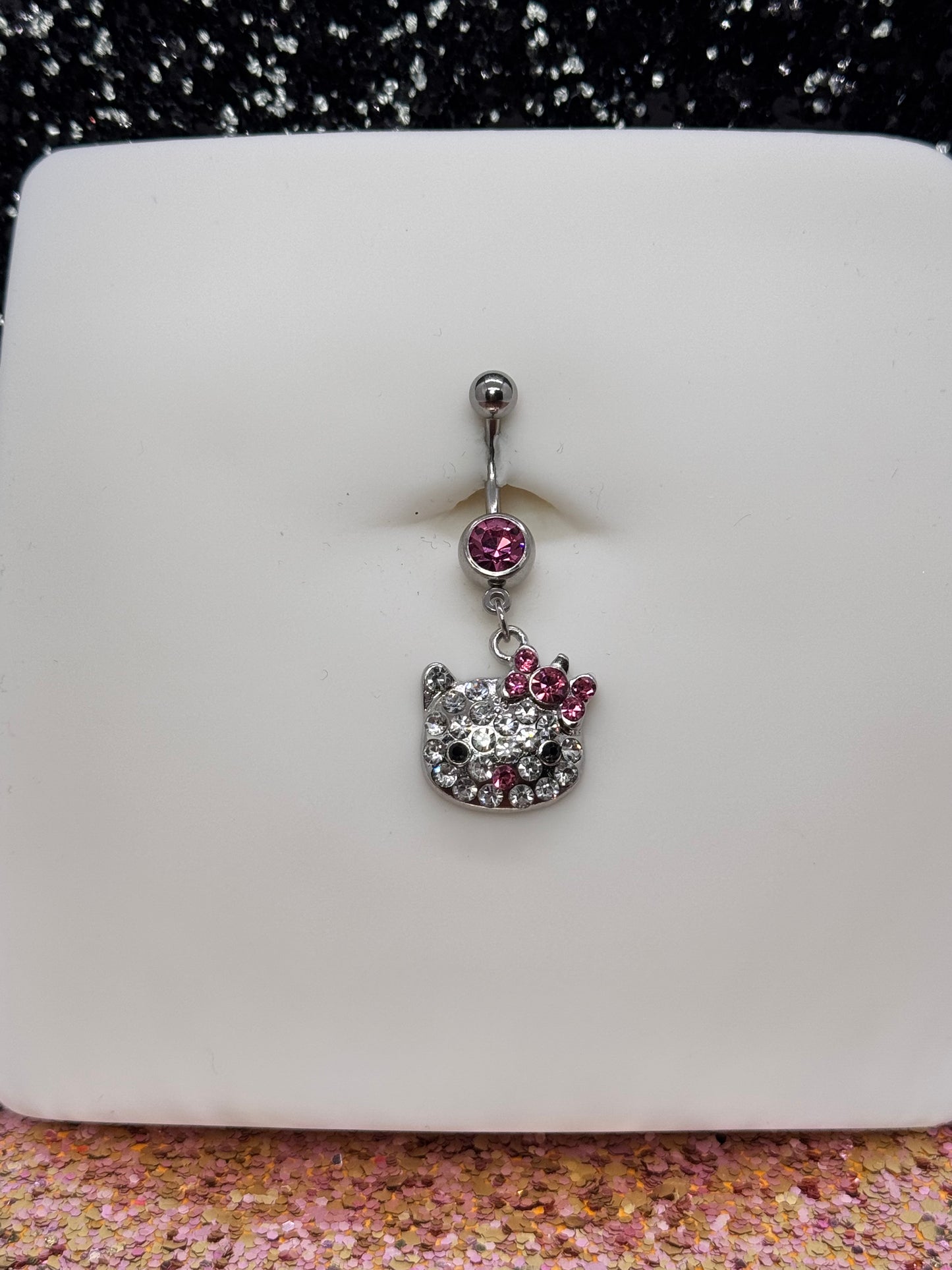 Icy HK belly ring