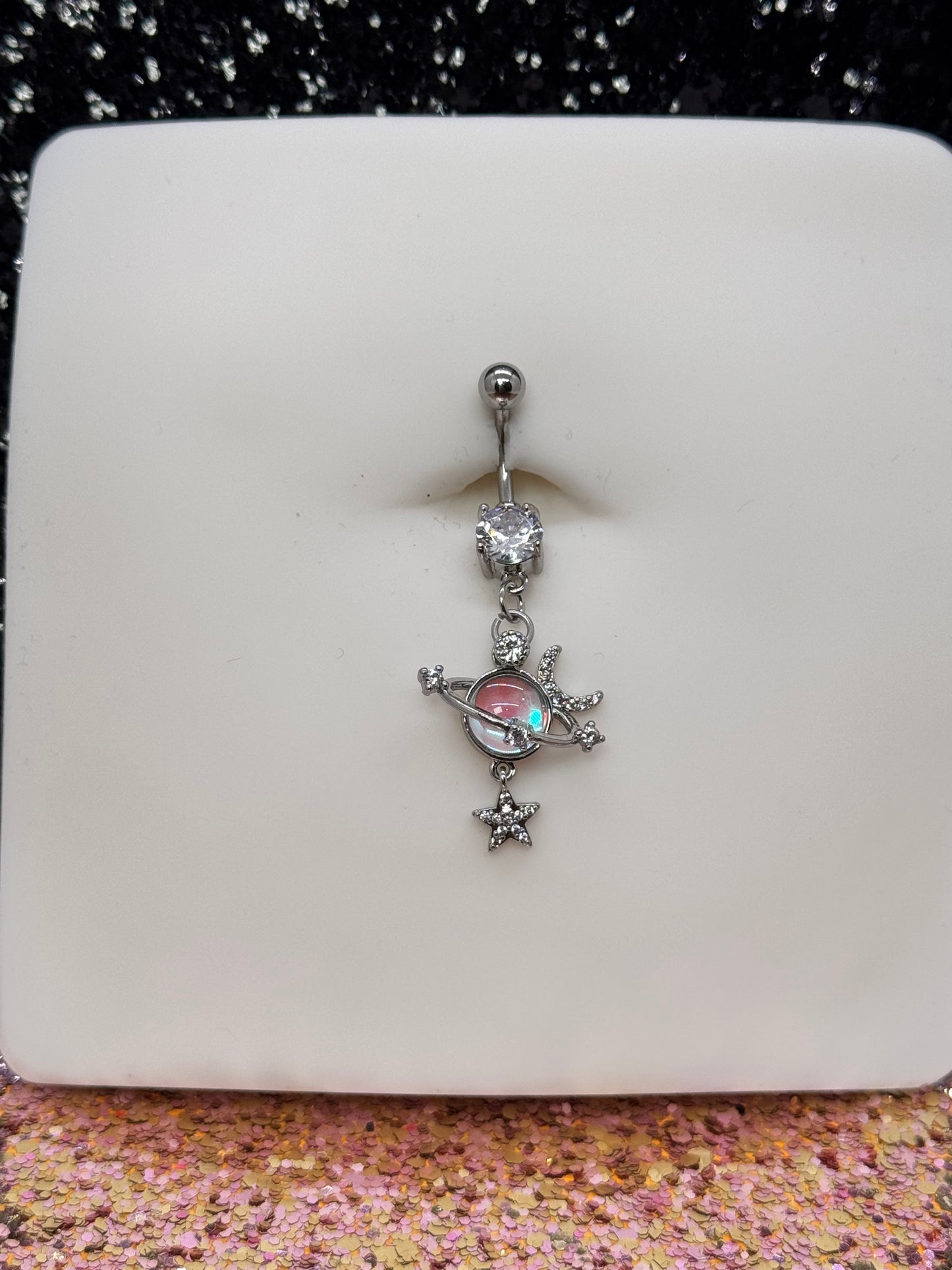 Planet belly ring