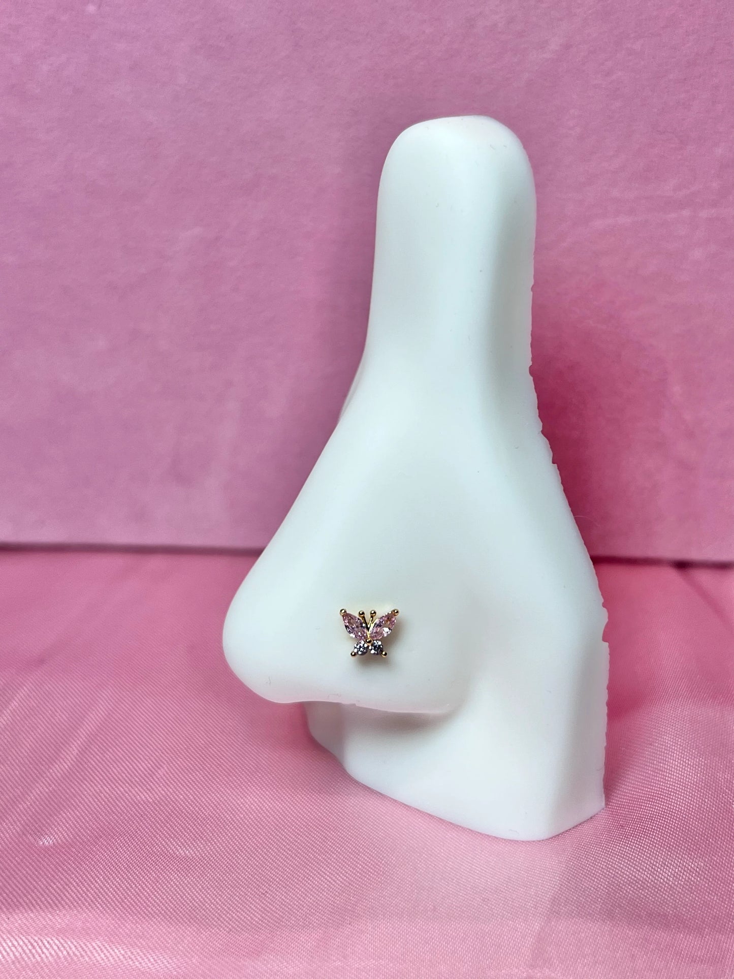 Cherise butterfly nose ring