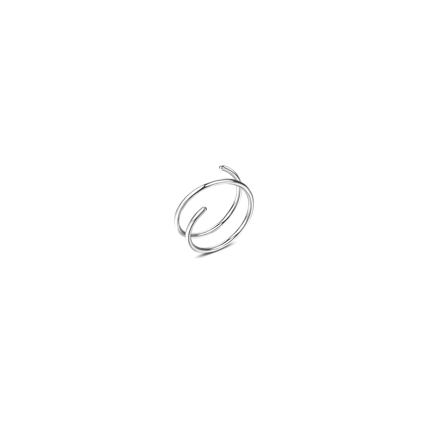 Spiral double nose ring