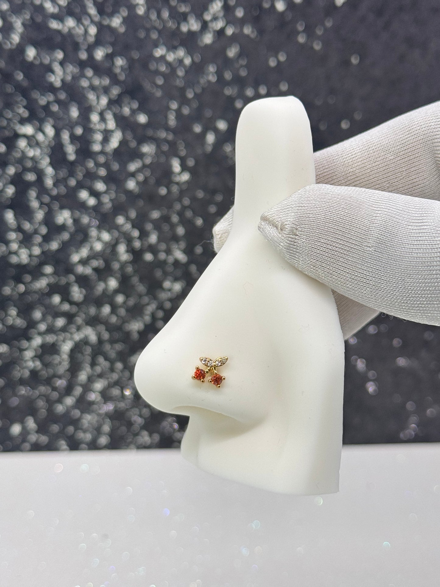 Cherry nose ring