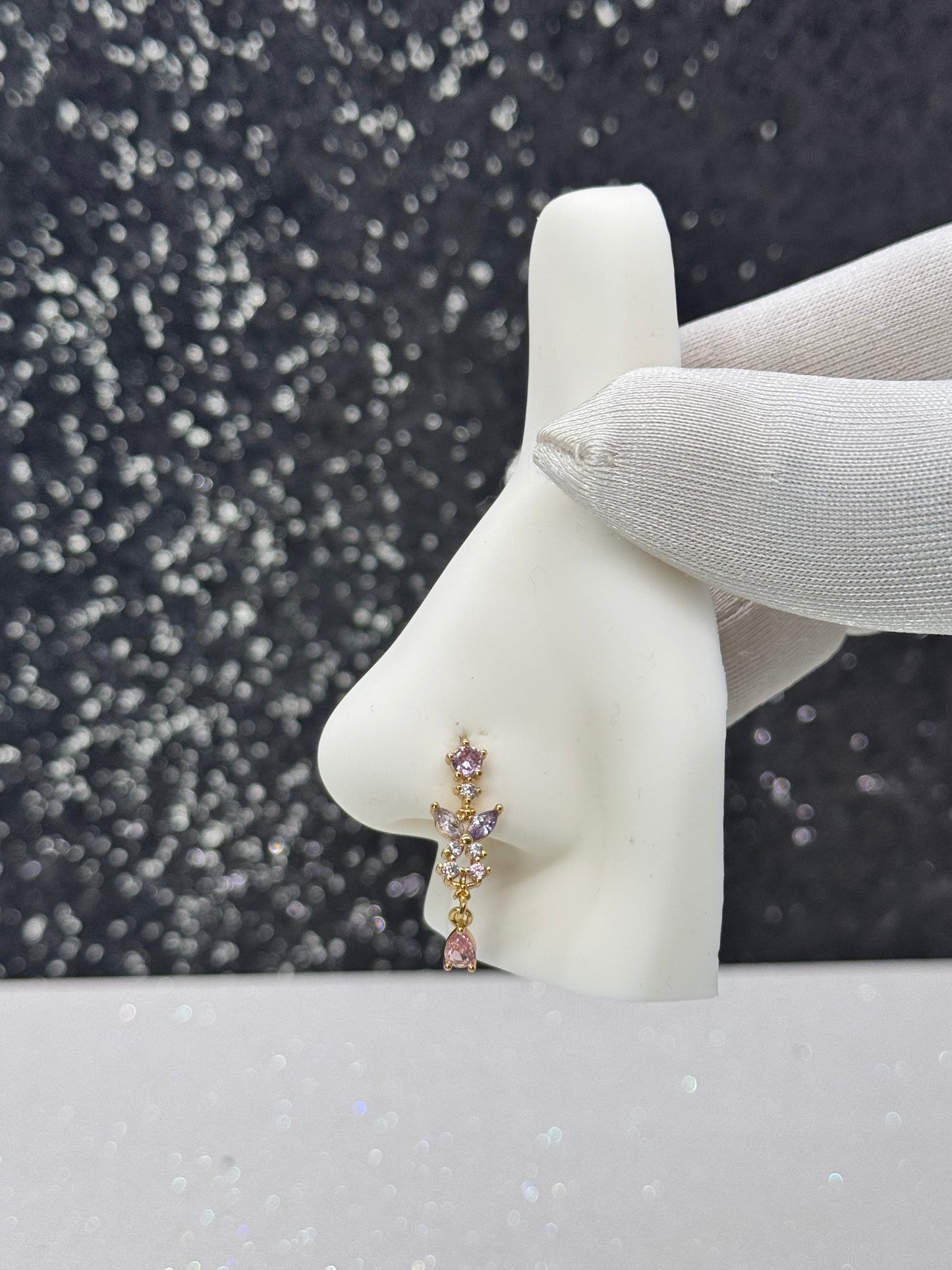 Lia butterfly nose ring